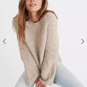 NWT Madewell Flecked Wide-Sleeve Pullover Sweater